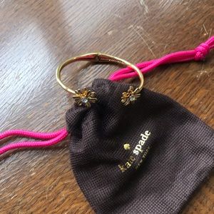 New Kate Spade Gold Flower Cuff Bracelet